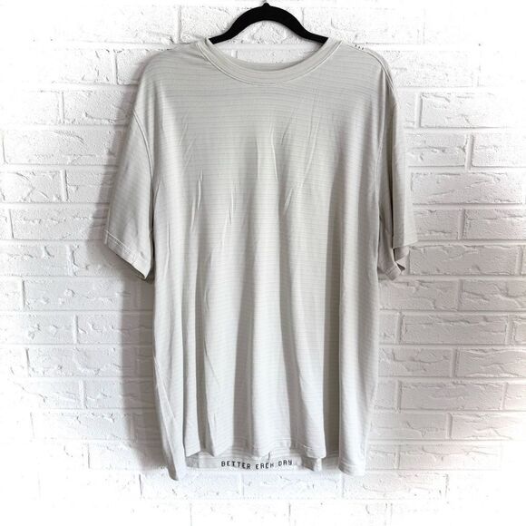 Lululemon Drysense Training Short Sleeve Shirt Heathered Vapor Size XXL - Picture 1 of 6